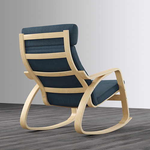 POÄNG - 搖椅, 實木貼皮, 樺木/Hillared 深藍色 | IKEA 線上購物 - PE629323_S4
