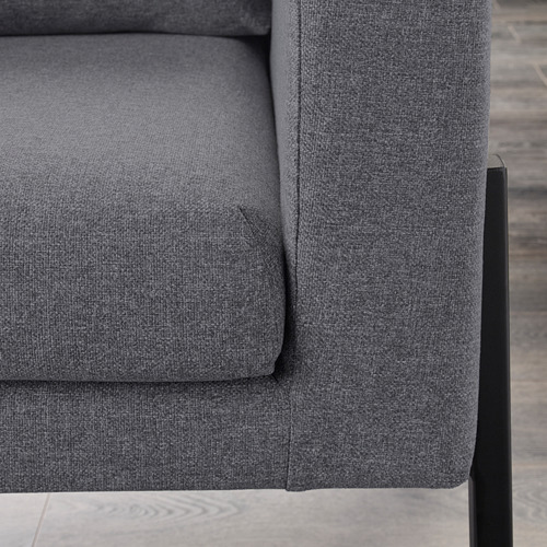 KOARP - armchair, Gunnared medium grey/black | IKEA Taiwan Online - PE643213_S4