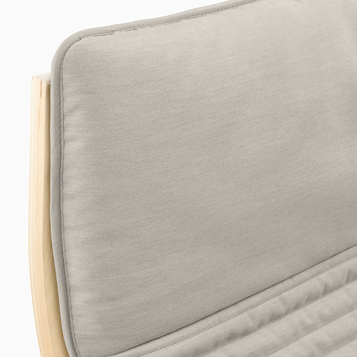POÄNG - 扶手椅, 實木貼皮, 樺木/Knisa 淺米色 | IKEA 線上購物 - PE666934_S4