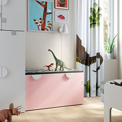 SMÅSTAD - bench with toy storage, white/pale turquoise | IKEA Taiwan Online - PE786132_S3