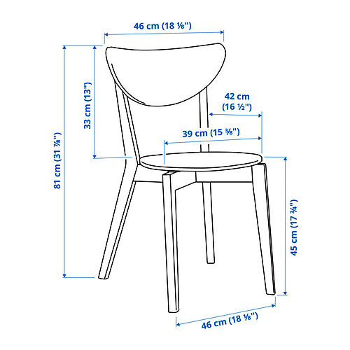 NORDMYRA - 餐椅, 竹/白色 | IKEA 線上購物 - PE838724_S4