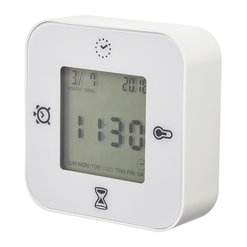 KLOCKIS - 時鐘/溫度計/鬧鐘/計時器, 白色 | IKEA 線上購物 - PE698266_S4