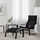 POÄNG - 扶手椅, 黑棕色/Knisa 黑色 | IKEA 線上購物 - PE666944_S1