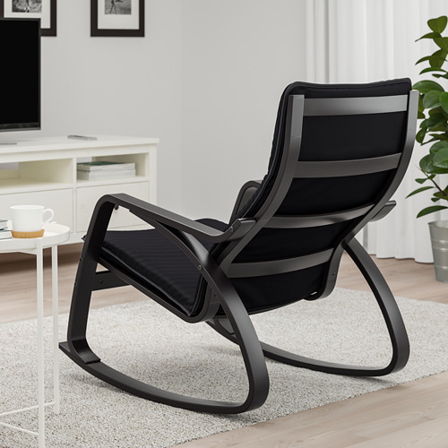 POÄNG - 搖椅, 黑棕色/Knisa 黑色 | IKEA 線上購物 - PE667281_S4