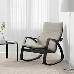 POÄNG - rocking-chair, brown/Knisa black | IKEA Taiwan Online - PE667310_S3