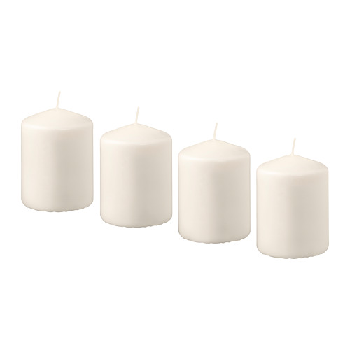 HEMSJÖ - unscented block candle, natural, 8 cm | IKEA Taiwan Online - PE698308_S4