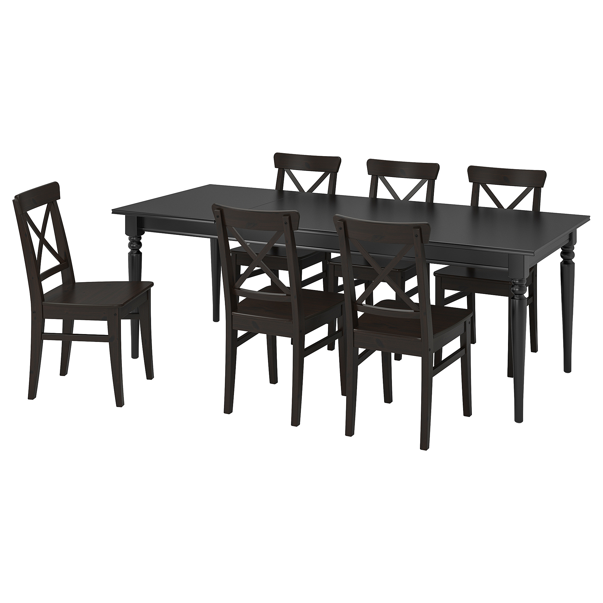 INGATORP/INGOLF table and 6 chairs