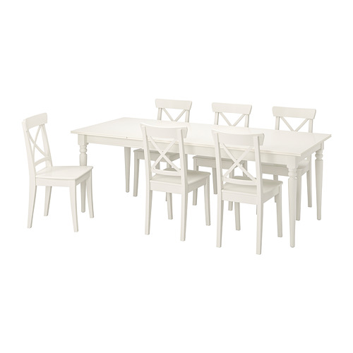 INGATORP/INGOLF 餐桌附6張餐椅