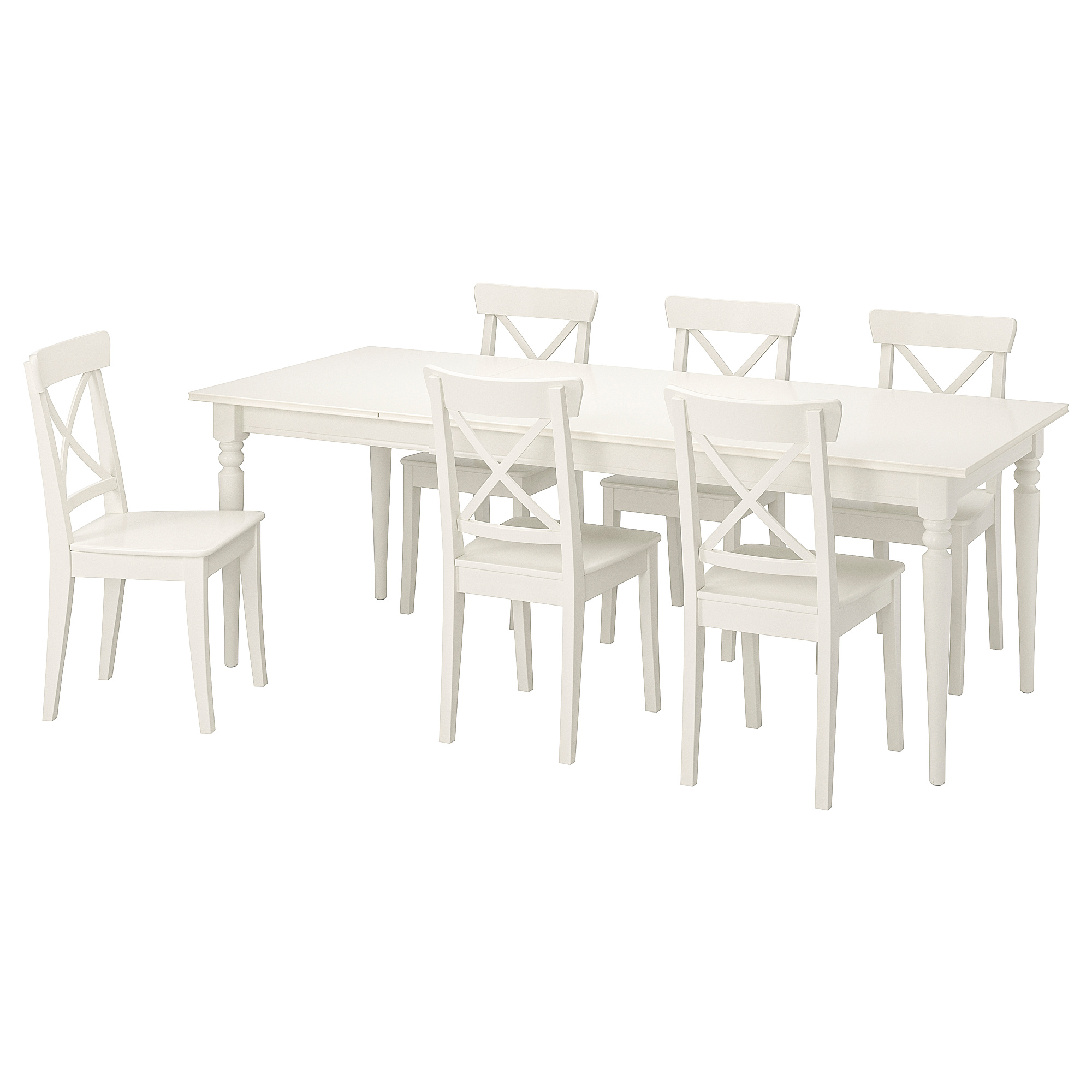 INGATORP/INGOLF table and 6 chairs