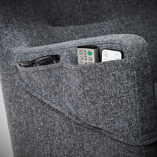 OMTÄNKSAM - armchair, Gunnared dark grey | IKEA Taiwan Online - PE696306_S4