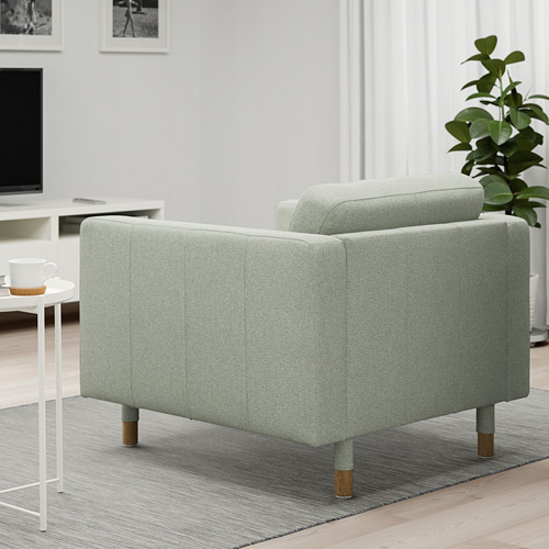 LANDSKRONA - armchair, Gunnared light green/wood | IKEA Taiwan Online - PE680161_S4