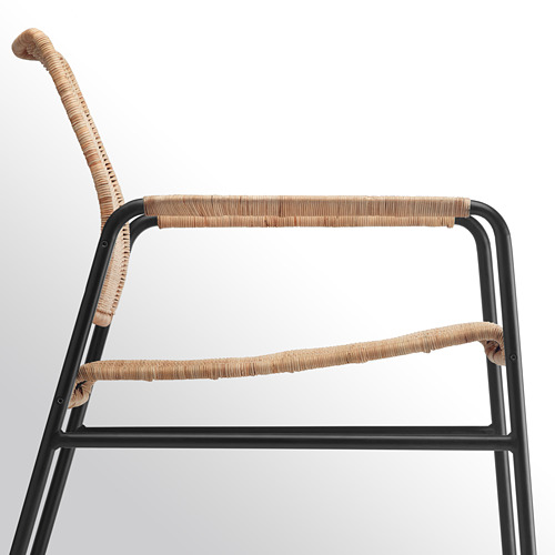 ULRIKSBERG - 扶手椅, 籐製/碳黑色 | IKEA 線上購物 - PE716934_S4