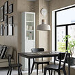 BILLY/OXBERG bookcase with panel/glass door