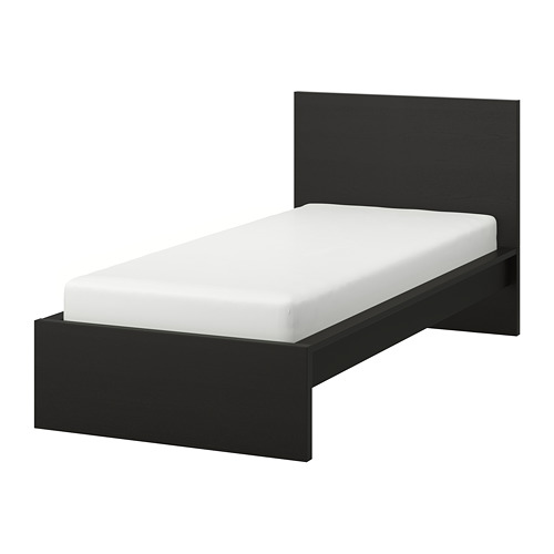 MALM - bed frame, high, black-brown/Luröy | IKEA Taiwan Online - PE704552_S4