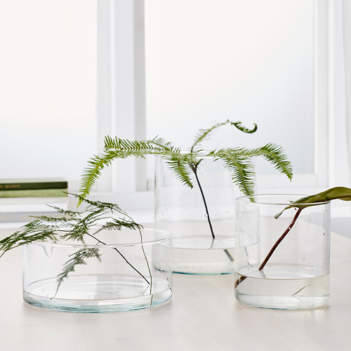 CYLINDER - vase/bowl, set of 3, clear glass | IKEA Taiwan Online - PE584243_S4