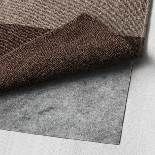 STOCKHOLM - 平織地毯, 手工製/方格圖案 棕色 | IKEA 線上購物 - PE560566_S4