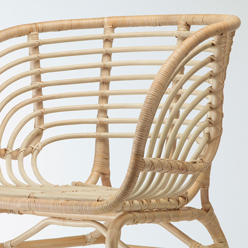 BUSKBO - armchair, rattan/Djupvik white | IKEA Taiwan Online - PE719534_S4