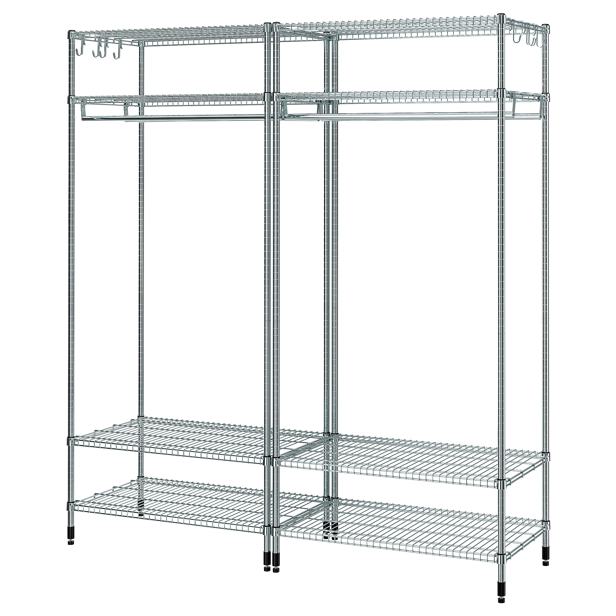 OMAR shelving unit with clothes rail