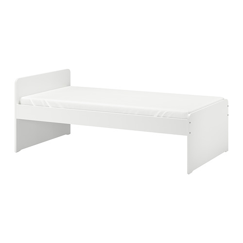 SLÄKT - 床框附床板條底座, 白色, 90x200 公分 | IKEA 線上購物 - PE698536_S4