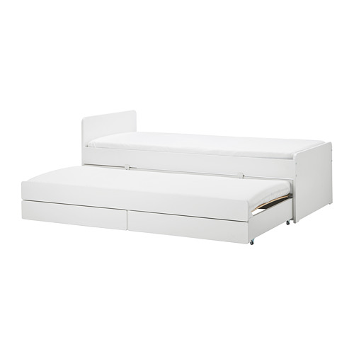 SLÄKT - 床框附活動子床/儲物空間, 白色 | IKEA 線上購物 - PE698535_S4