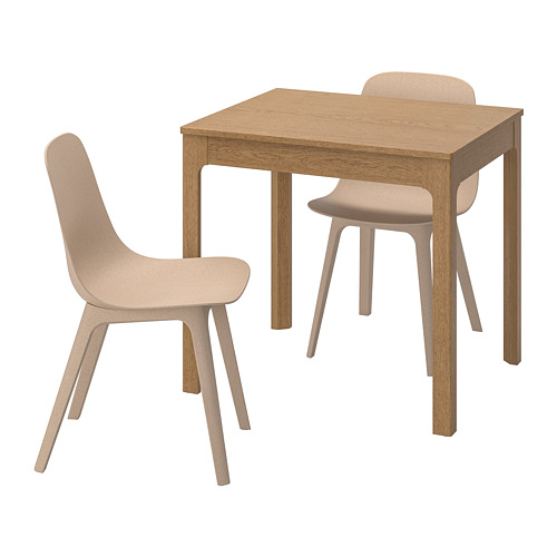 EKEDALEN/ODGER table and 2 chairs