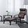 POÄNG - 扶手椅及腳凳, 黑棕色/Glose 深棕色 | IKEA 線上購物 - PE601094_S1