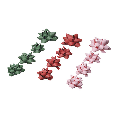 VINTERFINT - gift bow, set of 12, mixed colours/mixed sizes, mixed colours/mixed sizes | IKEA Taiwan Online - PE984493_S4