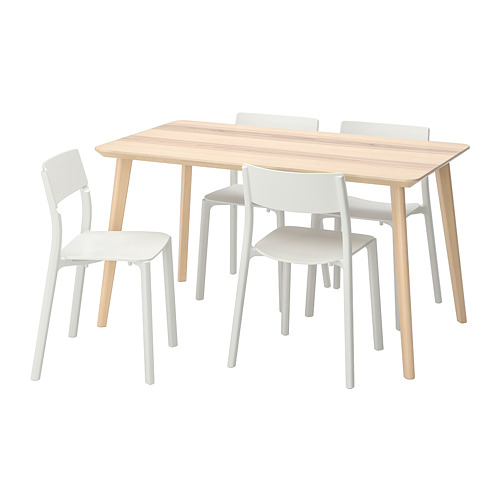 LISABO/JANINGE table and 4 chairs