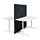 BEKANT - desk with screen, white/dark grey | IKEA Taiwan Online - PE793885_S1