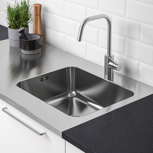 OLOFSJÖN - worktop with 1 integrated sink, stainless steel | IKEA Taiwan Online - PE839398_S4