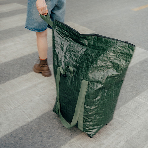 KOMPISHÄNG shopping bag on wheels