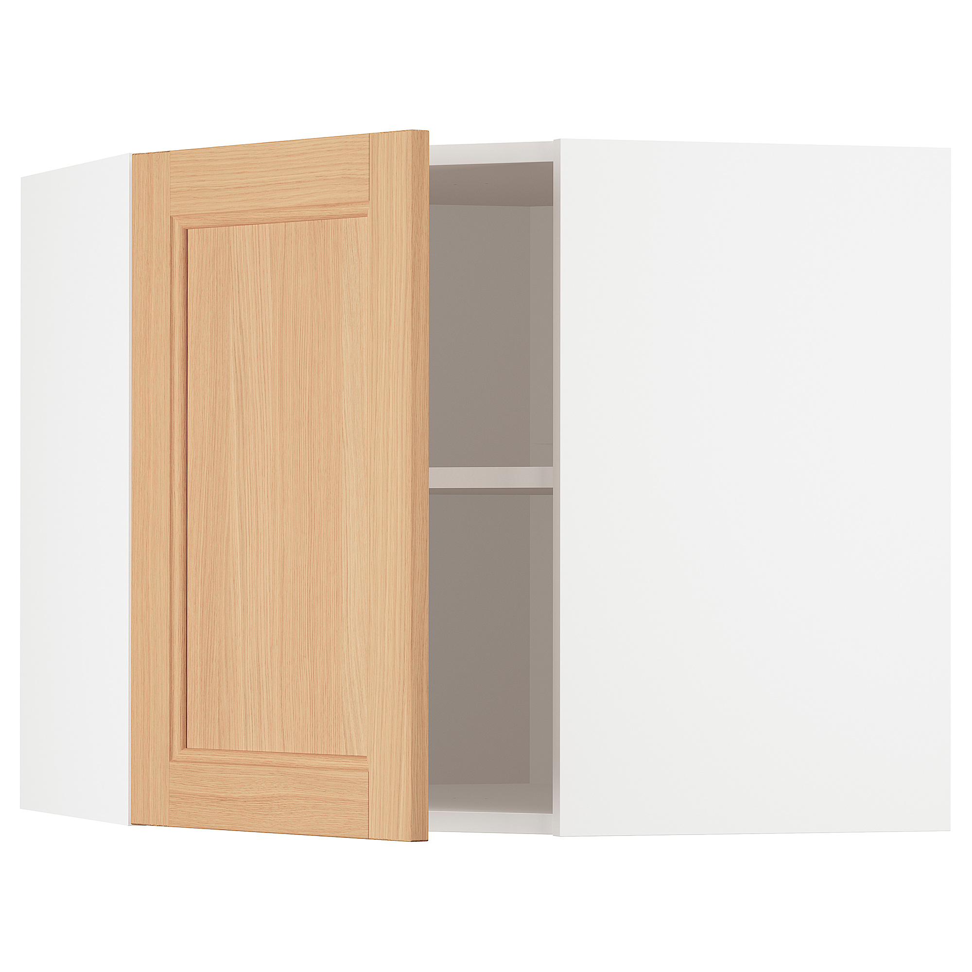 METOD corner wall cabinet with shelves