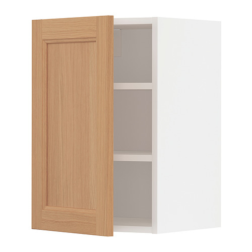 METOD wall cabinet with shelves