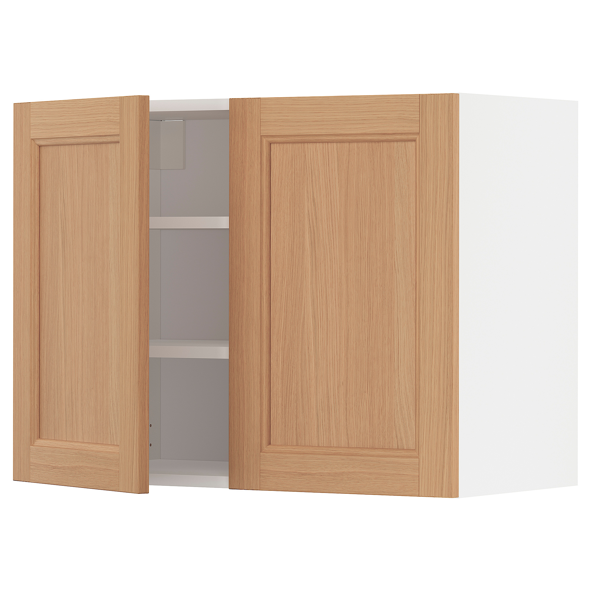 METOD wall cabinet with shelves/2 doors