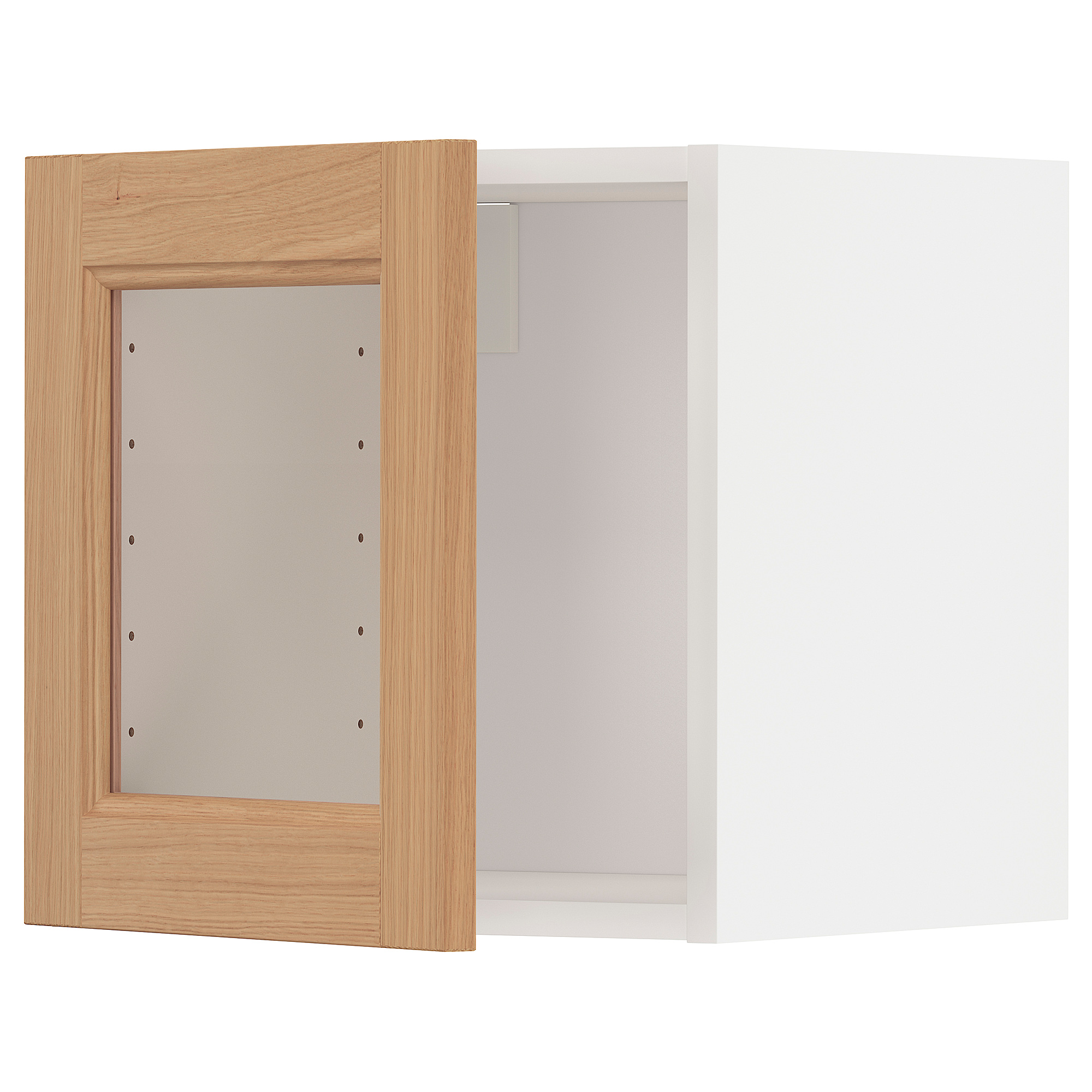 METOD wall cabinet with glass door