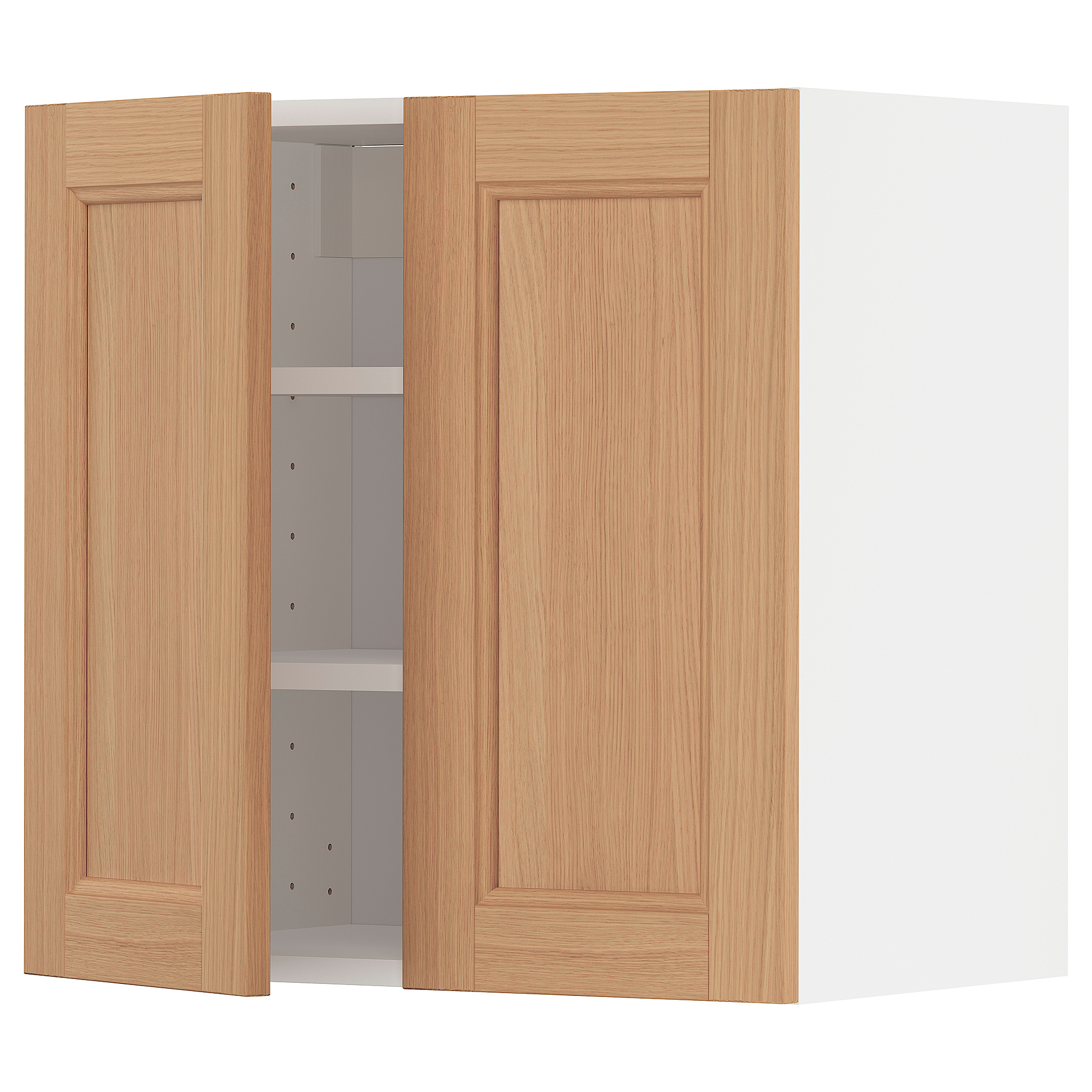 METOD wall cabinet with shelves/2 doors