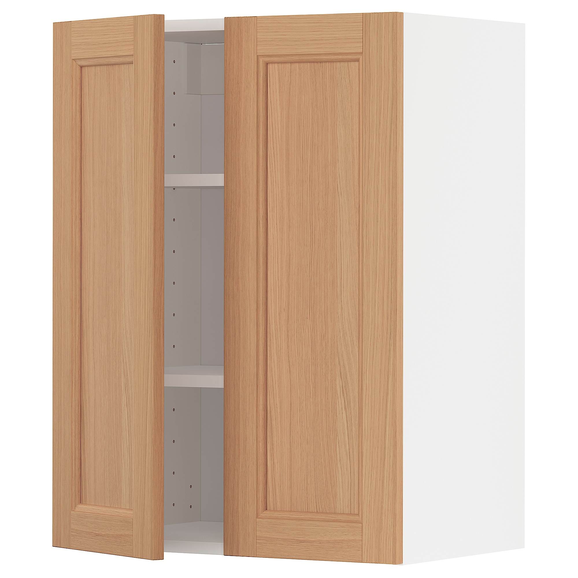 METOD wall cabinet with shelves/2 doors