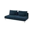 SÖDERHAMN cover for 3-seat sofa-bed section