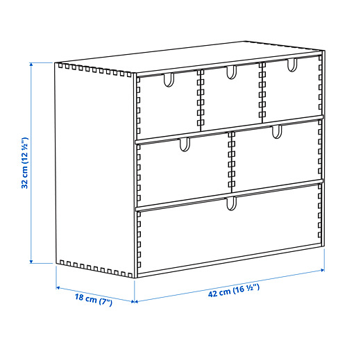 MOPPE mini chest of drawers