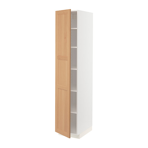 METOD high cabinet with shelves