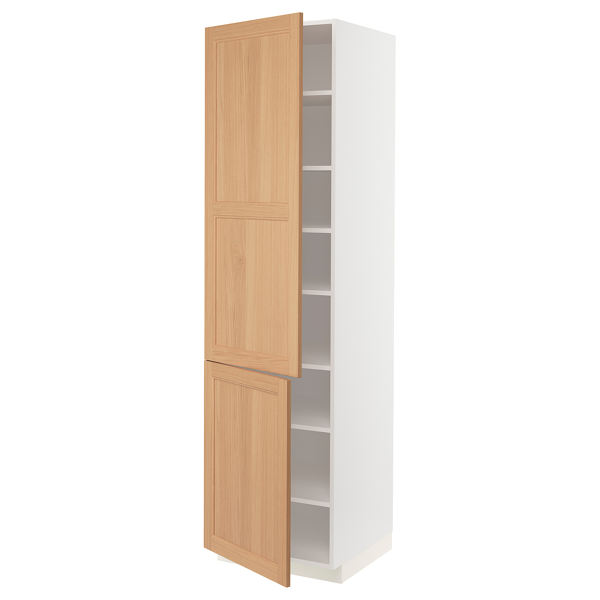 METOD high cabinet with shelves/2 doors