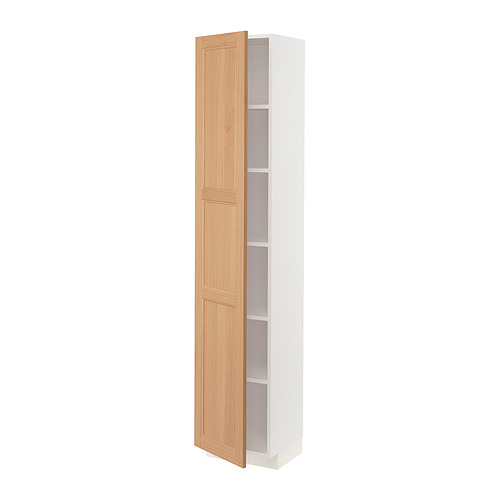 METOD high cabinet with shelves