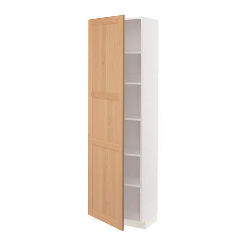 METOD high cabinet with shelves