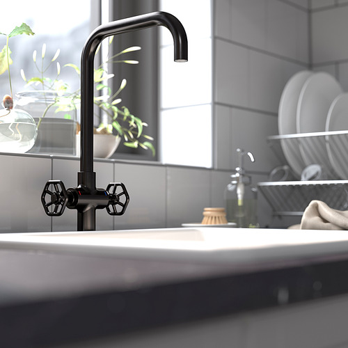 GAMLESJÖN dual-control kitchen mixer tap