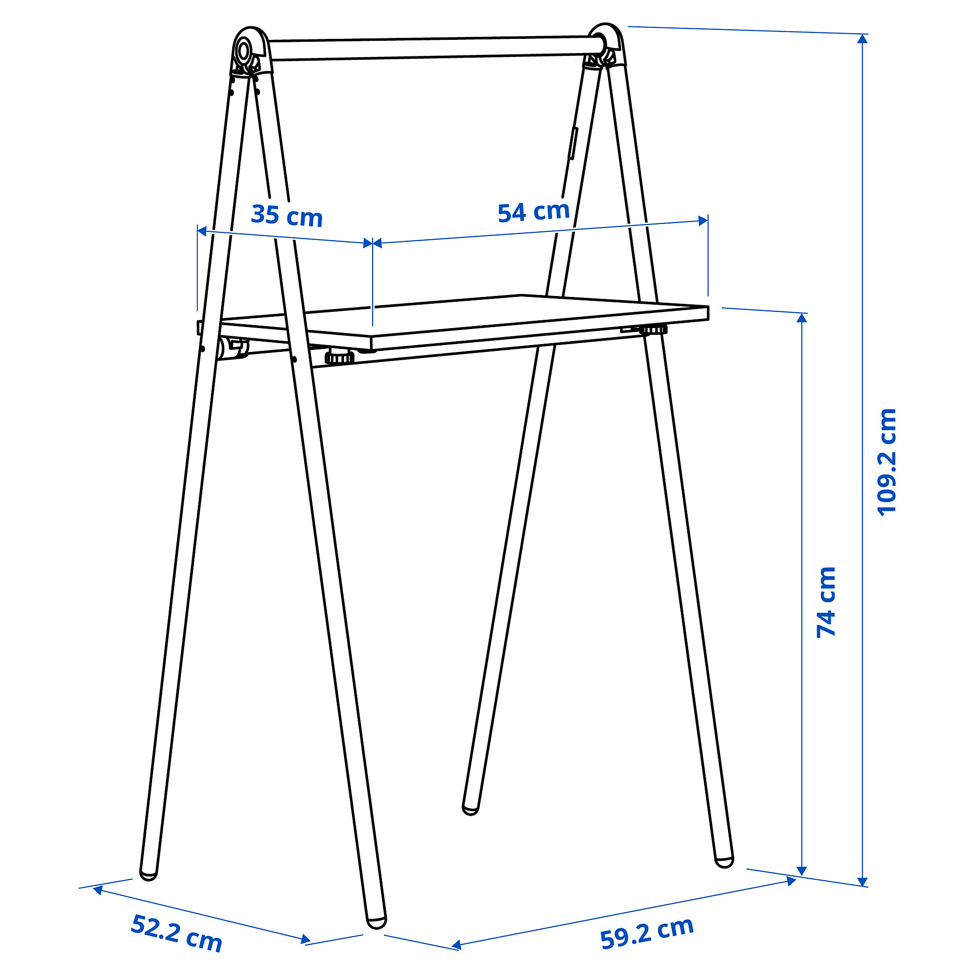 BJÖRKÅSEN folding table