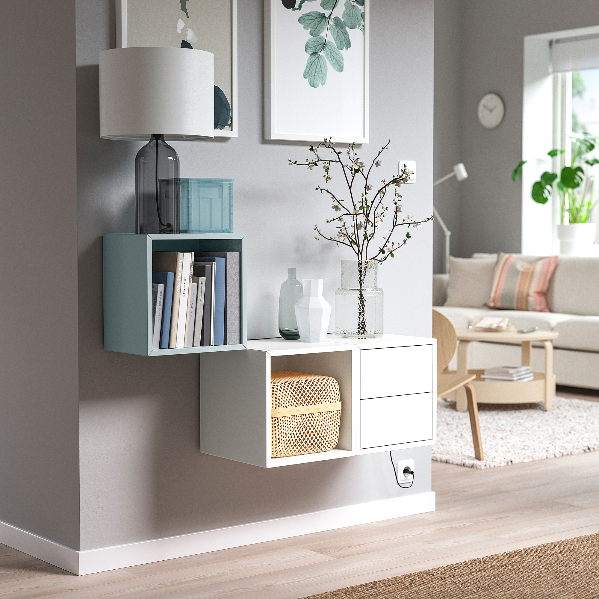 EKET wall-mounted storage combination