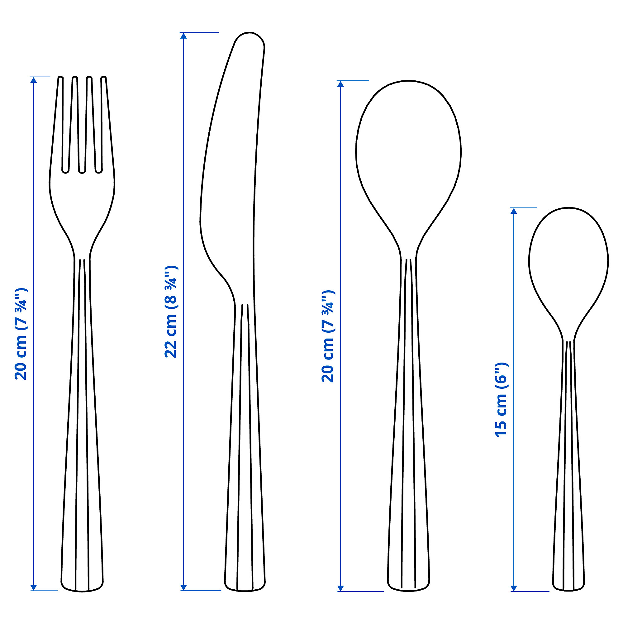 SJUGÄLSHAJ 餐具 24件組