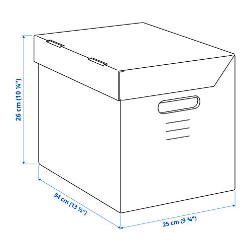 PAPPIS - 附蓋收納盒, 棕色 | IKEA 線上購物 - PE794009_S4