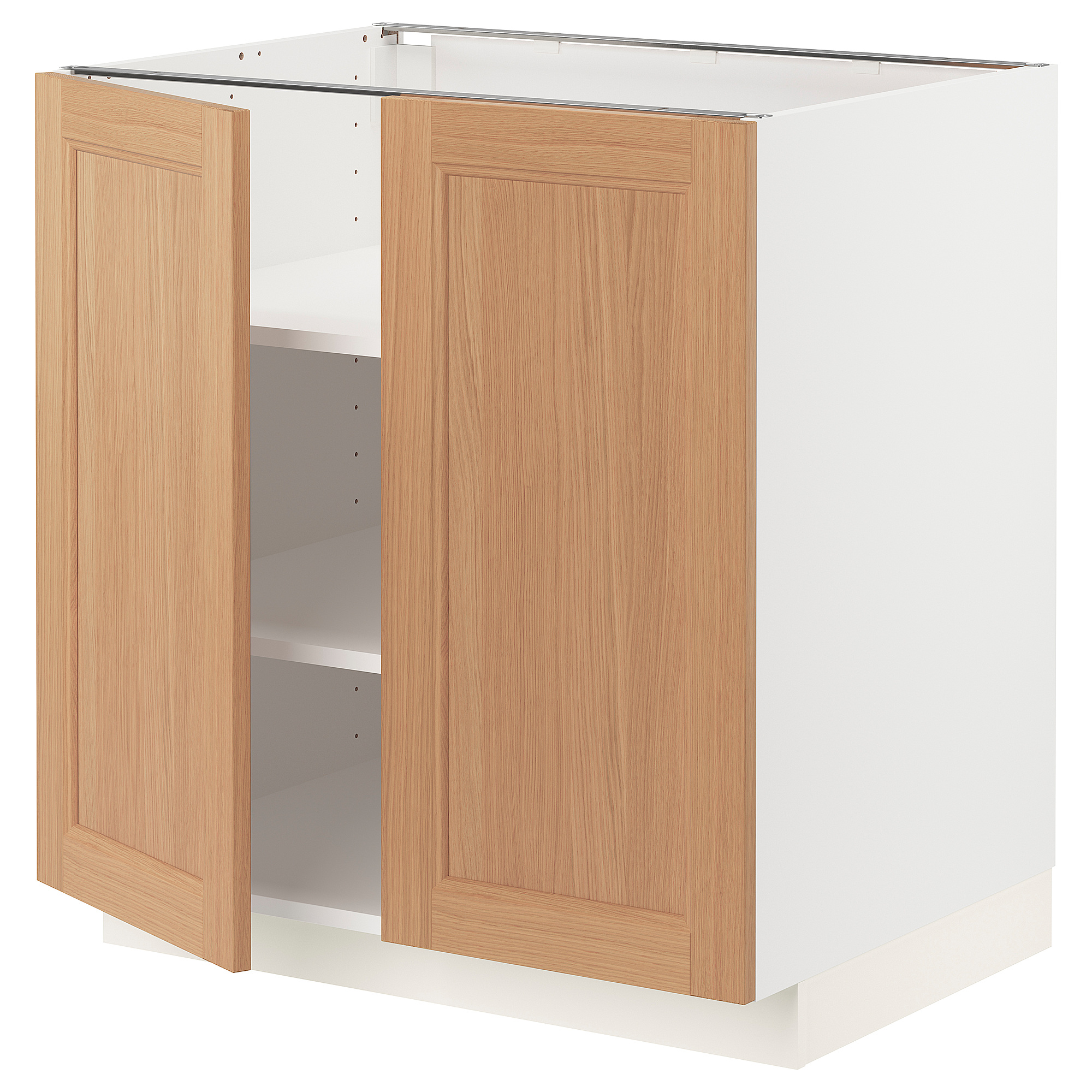 METOD base cabinet with shelves/2 doors