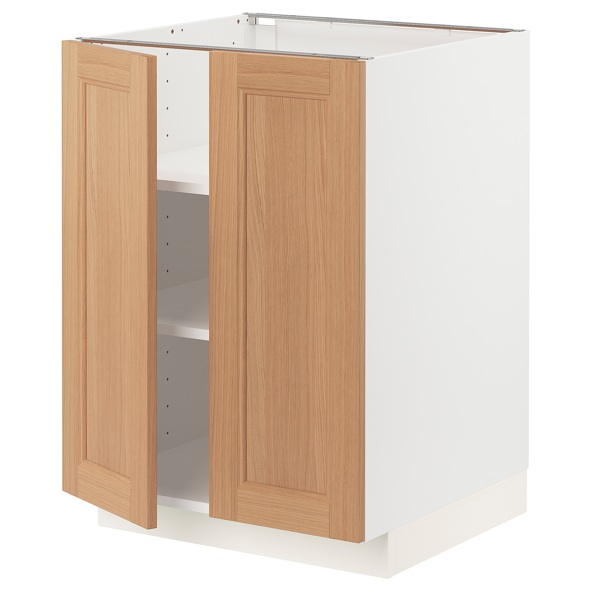 METOD base cabinet with shelves/2 doors